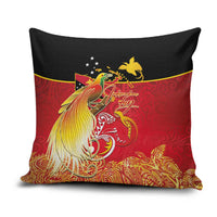 Papua New Guinea Independence Day Pillow Cover Happy Anniversary 50th Bird-of-paradise Melanesian Tattoos - Polynesian Pride