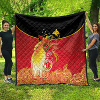 Papua New Guinea Independence Day Quilt Happy Anniversary 50th Bird-of-paradise Melanesian Tattoos - Polynesian Pride
