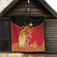 Papua New Guinea Independence Day Quilt Happy Anniversary 50th Bird-of-paradise Melanesian Tattoos - Polynesian Pride