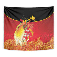 Papua New Guinea Independence Day Tapestry Happy Anniversary 50th Bird-of-paradise Melanesian Tattoos - Polynesian Pride