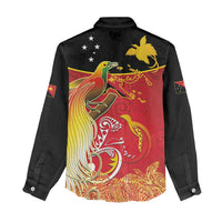 Papua New Guinea Independence Day Women Casual Shirt Happy Anniversary 50th Bird-of-paradise Melanesian Tattoos - Polynesian Pride