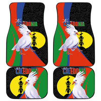 New Caledonia Car Mats Kagu Bird and The Seal with Melanesian Culture - Polynesian Pride