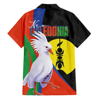 New Caledonia Family Matching Off Shoulder Maxi Dress and Hawaiian Shirt Kagu Bird and The Seal with Melanesian Culture - Polynesian Pride
