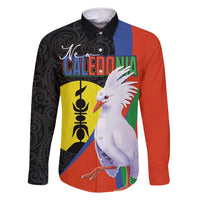New Caledonia Family Matching Summer Maxi Dress and Hawaiian Shirt Kagu Bird and The Seal with Melanesian Culture - Polynesian Pride