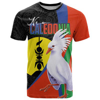 New Caledonia T Shirt Kagu Bird and The Seal with Melanesian Culture - Polynesian Pride