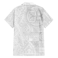 Samoan Culture-Lotu Tamaiti Family Matching Tank Maxi Dress and Hawaiian Shirt Siapo and Polynesian Art Tattoos - Polynesian Pride