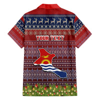 personalised-kiribati-christmas-family-matching-summer-maxi-dress-and-hawaiian-shirt-coat-of-arms-and-map-beautiful-merry-xmas-snowflake