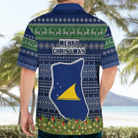 Tokelau Christmas Hawaiian Shirt Coat of Arms and Map Beautiful Merry Xmas Snowflake LT03 - Polynesian Pride