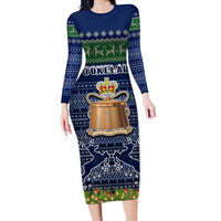tokelau-christmas-long-sleeve-bodycon-dress-coat-of-arms-and-map-beautiful-merry-xmas-snowflake