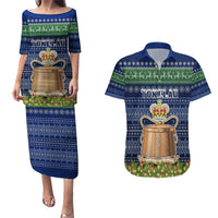 personalised-tokelau-christmas-couples-matching-puletasi-dress-and-hawaiian-shirt-coat-of-arms-and-map-beautiful-merry-xmas-snowflake