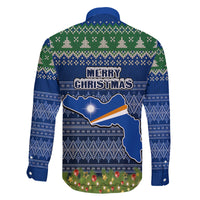 marshall-islands-christmas-family-matching-off-shoulder-maxi-dress-and-hawaiian-shirt-coat-of-arms-and-map-beautiful-merry-xmas-snowflake