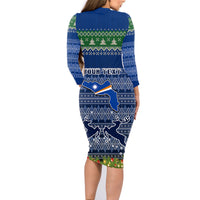 personalised-marshall-islands-christmas-family-matching-long-sleeve-bodycon-dress-and-hawaiian-shirt-coat-of-arms-and-map-beautiful-merry-xmas-snowflake