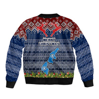 northern-mariana-islands-christmas-bomber-jacket-coat-of-arms-and-map-beautiful-merry-xmas-snowflake