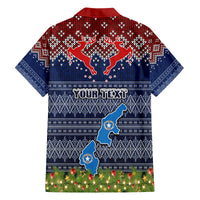 personalised-northern-mariana-islands-christmas-family-matching-off-shoulder-short-dress-and-hawaiian-shirt-coat-of-arms-and-map-beautiful-merry-xmas-snowflake