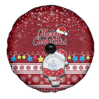 Palau Christmas Spare Tire Cover Snowman and Palau Coat of Arms Maori Tribal Xmas Style LT03 - Polynesian Pride