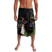 New Zealand Hoiho Lavalava Maori Art Tattoo and Silver Fern LT03 Black - Polynesian Pride
