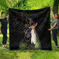 New Zealand Hoiho Quilt Maori Art Tattoo and Silver Fern