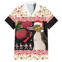 New Zealand Merry Christmas Family Matching Tank Maxi Dress and Hawaiian Shirt Hoiho Xmas - Haka Dance and Pohutukawa