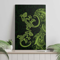 New Zealand Gecko Maori Art Tattoo Canvas Wall Art LT03 - Polynesian Pride