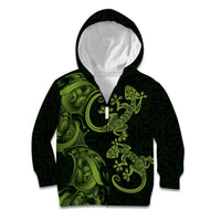 New Zealand Gecko Maori Art Tattoo Kid Hoodie