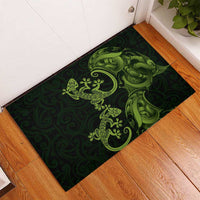 New Zealand Gecko Maori Art Tattoo Rubber Doormat LT03 - Polynesian Pride