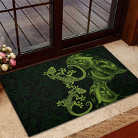 New Zealand Gecko Maori Art Tattoo Rubber Doormat LT03 - Polynesian Pride