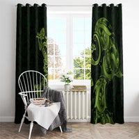 New Zealand Gecko Maori Art Tattoo Window Curtain LT03 - Polynesian Pride