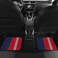 Honolulu Running 2024 Car Mats Marathon Competition Hula Runner and Kakau Art Tattoo LT03 Set 2pcs - Back Blue - Polynesian Pride