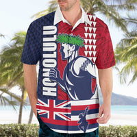 Honolulu Running 2024 Hawaiian Shirt Marathon Competition Hula Runner and Kakau Art Tattoo LT03 - Polynesian Pride