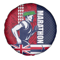 Honolulu Running 2024 Spare Tire Cover Marathon Competition Hula Runner and Kakau Art Tattoo LT03 - Polynesian Pride
