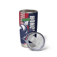 Honolulu Running 2024 Tumbler Cup Marathon Competition Hula Runner and Kakau Art Tattoo LT03 - Polynesian Pride