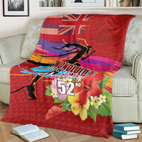 Honolulu Anniversary 52nd Running Blanket Marathon Competition Kakau Pattern Red Color LT03 - Polynesian Pride