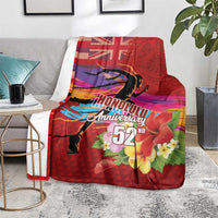 Honolulu Anniversary 52nd Running Blanket Marathon Competition Kakau Pattern Red Color LT03 - Polynesian Pride