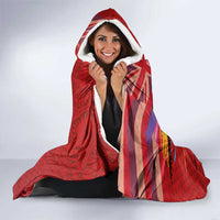 Honolulu Anniversary 52nd Running Hooded Blanket Marathon Competition Kakau Pattern Red Color LT03 - Polynesian Pride