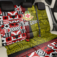 Tonga Kolisi Tonga Back Car Seat Cover Ngatu and Geometric Pattern LT03 - Polynesian Pride