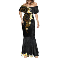 Polynesian Spiral Tribal Tattoo Mermaid Dress Golden Color LT03 - Polynesian Pride