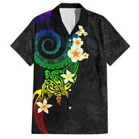 Polynesian Spiral Tribal Tattoo Hawaiian Shirt Fanciful Color LT03 Black - Polynesian Pride