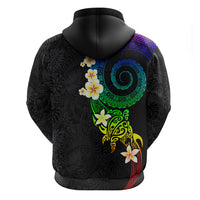 Polynesian Spiral Tribal Tattoo Hoodie Fanciful Color LT03 - Polynesian Pride