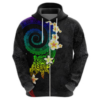 Polynesian Spiral Tribal Tattoo Hoodie Fanciful Color LT03 - Polynesian Pride