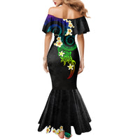 Polynesian Spiral Tribal Tattoo Mermaid Dress Fanciful Color