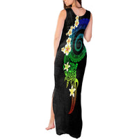 Polynesian Spiral Tribal Tattoo Tank Maxi Dress Fanciful Color LT03 - Polynesian Pride