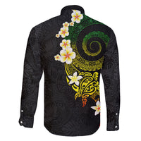 Polynesian Spiral Tribal Tattoo Family Matching Tank Maxi Dress and Hawaiian Shirt Reggae Color LT03 - Polynesian Pride