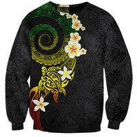 Polynesian Spiral Tribal Tattoo Sweatshirt Reggae Color LT03 Unisex Reggae - Polynesian Pride