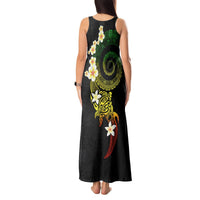 Polynesian Spiral Tribal Tattoo Tank Maxi Dress Reggae Color LT03 - Polynesian Pride