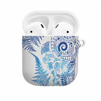New Zealand Sea Animals AirPods Case with Maori Koru Tribal Tattoo and Silver Ferns Galaxy Style