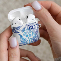 New Zealand Sea Animals AirPods Case with Maori Koru Tribal Tattoo and Silver Ferns Galaxy Style