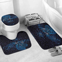 New Zealand New Year-Matariki Bathroom Set Aotearoa Maori Tattoo Galaxy Sky LT03 Mat Set Only (3 pcs) One Size Multicolor - Polynesian Pride