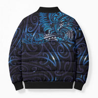 New Zealand New Year-Matariki Bomber Puffer Jacket Aotearoa Maori Tattoo Galaxy Sky LT03 - Polynesian Pride