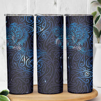 New Zealand New Year-Matariki Skinny Tumbler Aotearoa Maori Tattoo Galaxy Sky
