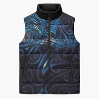 New Zealand New Year-Matariki Sleeveless Puffer Jacket Aotearoa Maori Tattoo Galaxy Sky LT03 Unisex Multicolor - Polynesian Pride